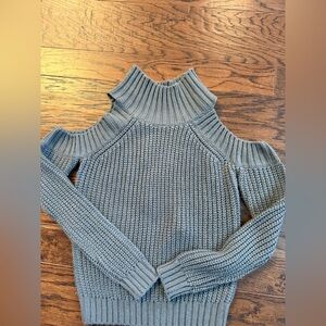 Elan Off-the-Shoulder Sweater - Gray knit women’s size small